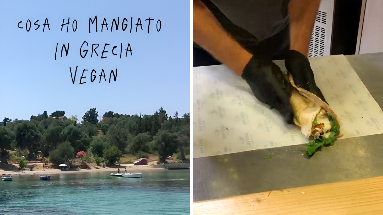 Una turista vegana ha mostrato cos'ha mangiato in Grecia